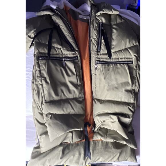 Orolay Womens XSmall Duck Down Peat Moss Puff Winter Jacket Coat Hooded - Picture 8 of 13